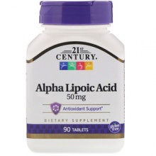 Альфа-Липоевая кислота 21st Century  50 mg 90 vcaps
